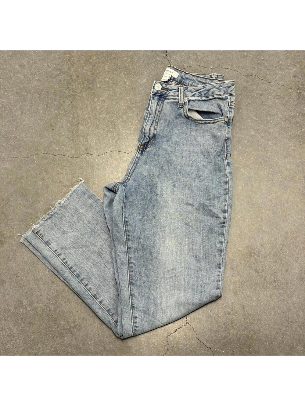 Forever 21 Blue Wide Leg Jeans